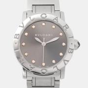 Pre-owned Stainless Steel watches Bvlgari Vintage , Gray , Dames