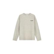 Elegante Gebreide Crewneck Trui Olaf Hussein , Beige , Heren