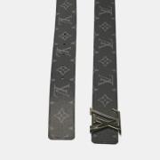 Pre-owned Fabric belts Louis Vuitton Vintage , Gray , Heren