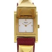 Pre-owned Metal watches Hermès Vintage , Yellow , Dames