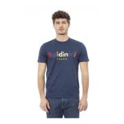 Trend T-shirt voor heren Baldinini , Blue , Heren