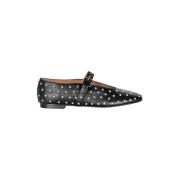 Stijlvolle zwarte leren schoenen Bibi Lou , Black , Dames