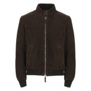 Bruine Suède Leren Jas voor Mannen The Jack Leathers , Brown , Heren