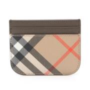 Pre-owned Leather wallets Burberry Vintage , Beige , Dames