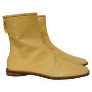 Pre-owned Leather boots Acne Studios Pre-owned , Yellow , Dames