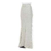 Elegante Polka Dot Zeemeermin Rok Mar De Margaritas , White , Dames