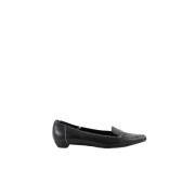 Pre-owned Leather flats Prada Vintage , Black , Dames