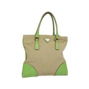 Pre-owned Canvas prada-bags Prada Vintage , Beige , Dames