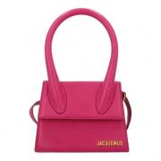 Pre-owned Leather handbags Jacquemus Pre-owned , Pink , Dames