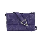 Pre-owned Leather shoulder-bags Bottega Veneta Vintage , Purple , Dame...