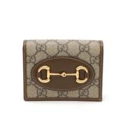 Pre-owned Leather wallets Gucci Vintage , Brown , Dames