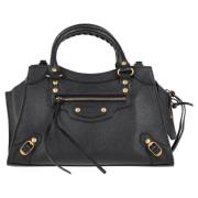 Pre-owned Leather handbags Balenciaga Vintage , Black , Dames