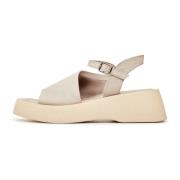 Casual Platform Sandalen - Beige Cesare Gaspari , Beige , Dames