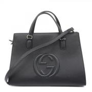 Pre-owned Leather gucci-bags Gucci Vintage , Black , Dames