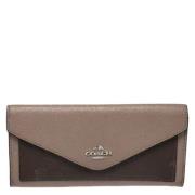 Pre-owned Leather clutches Coach Pre-owned , Gray , Dames