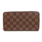 Pre-owned Canvas wallets Louis Vuitton Vintage , Brown , Dames