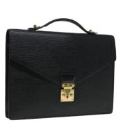 Pre-owned Leather louis-vuitton-bags Louis Vuitton Vintage , Black , D...