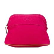 Pre-owned Canvas pouches Hermès Vintage , Pink , Dames