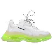 Pre-owned Polyester sneakers Balenciaga Vintage , White , Heren