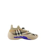 Neptune Sneakers - Nylon - Beige Burberry , Beige , Dames