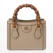 Pre-owned Leather gucci-bags Gucci Vintage , Beige , Dames