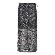 Paillet Split Rok Love & Divine , Black , Dames