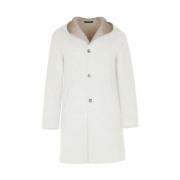 Wollen Jack Loro Piana Stof Made in Italia , White , Heren