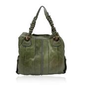 Pre-owned Leather shoulder-bags Chloé Pre-owned , Green , Dames