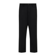 Zwarte wollen broek voor mannen Junya Watanabe , Black , Heren