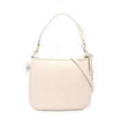 Pre-owned Leather shoulder-bags Coach Pre-owned , White , Dames