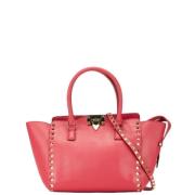 Pre-owned Leather handbags Valentino Vintage , Pink , Dames