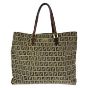 Pre-owned Canvas totes Fendi Vintage , Brown , Dames