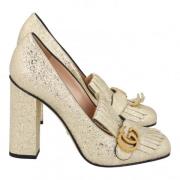 Pre-owned Fabric heels Gucci Vintage , Beige , Dames