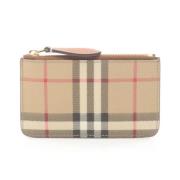 Pre-owned Canvas wallets Burberry Vintage , Beige , Dames