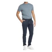 Navy Blauwe Chino Broek Extra Slim Mason's , Blue , Heren