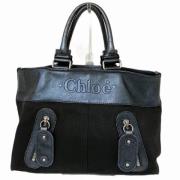 Pre-owned Leather totes Chloé Pre-owned , Black , Dames