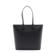 Pre-owned Leather totes Christian Louboutin Pre-owned , Black , Dames