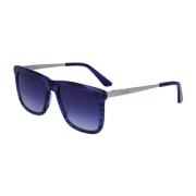 Vierkante Acetaat Zonnebril Ck22536S Calvin Klein , Blue , Heren