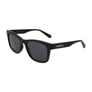 Vierkante Acetaat Zonnebril Ckj22610S Calvin Klein , Black , Heren