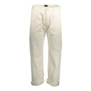 Witte Slim Herenbroek met 5 Zakken Gant , White , Heren