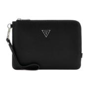 Heren Logo Pouch Guess , Black , Heren