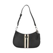 Zwarte Schoudertas Elegant en Functioneel Guess , Black , Dames