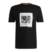 Urban Heren T-shirt Hugo Boss , Black , Heren