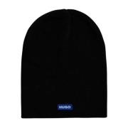 Heren Beanie Hat Xovo_B Hugo Boss , Black , Heren