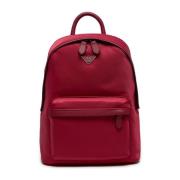 Adelaar Nylon Rits Rugzak Emporio Armani , Red , Dames