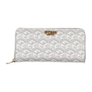 Witte Damesportemonnee Laurel SLG Guess , White , Dames