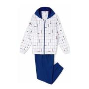 Wit Hooded Trainingspak Set Lacoste , White , Heren