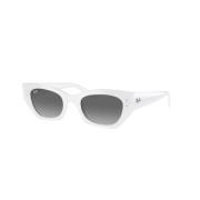 Rb4430 Grijze Lens Zonnebril Ray-Ban , White , Unisex