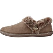 Gezellig Kampvuur Pantoffels Skechers , Brown , Dames