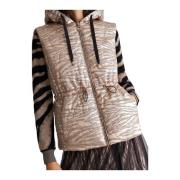 Gewatteerde dierenprint vest Liu Jo , Beige , Dames